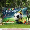 1pc 2D Flat Soccer Theme Birthday Party Banner Outdoor Patio Indoor Decor Holiday Celebration Scene Decor Supplies Photo Backdrop