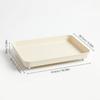 Bathroom Accessories Vanity Tray Countertop Makeup Organizer Cosmetics Storage Skincare Perfume Stand Non-Slip Metal Feet