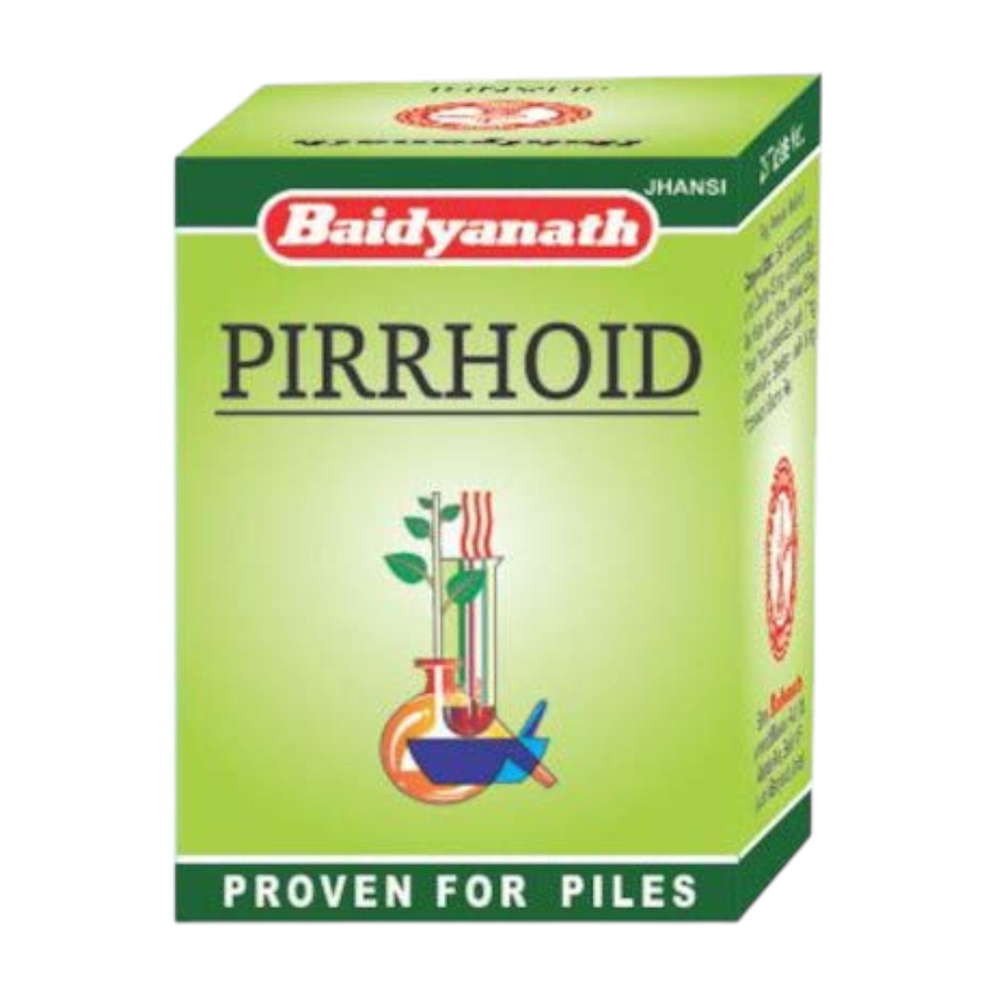 

Baidyanath Jhansi Pirrhoids Tablets For Wellness Support | Ayurvedic Herbal Formula For Daily Balance | Pack Of 1 - 50 Tablets