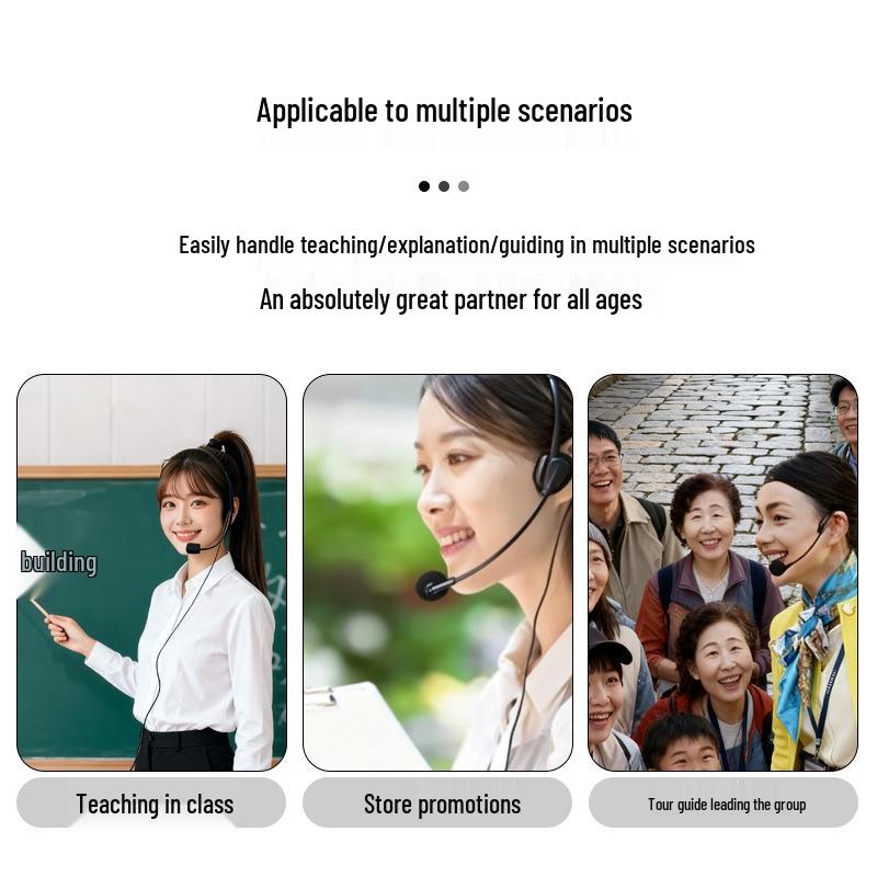 Compact Classroom Amplifier & Portable Microphone Speaker for Teachers