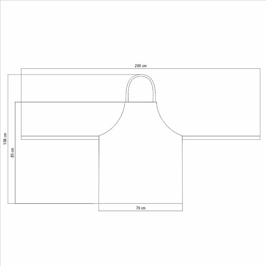 Tramontina Churrasco Apron Cotton Black Durable Lightweight Camping Outdoor Work Made In Brazil TRAMONTINA 100% 26466/100