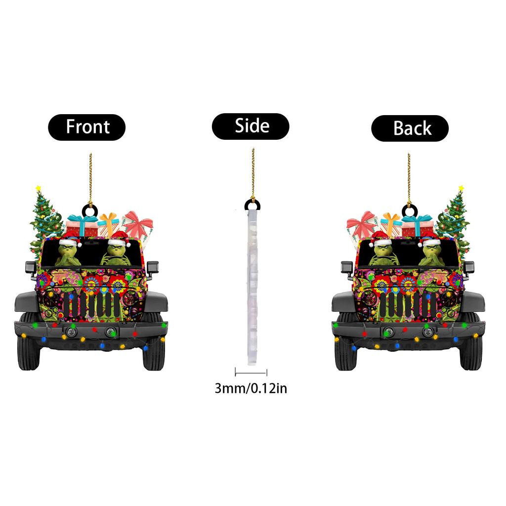 2D Vánoční Dekorační Přívěsek Vánoční Stromek Štítek Tématická Párty Řemesla Ozdoba