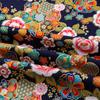 Bronzing Stoff im japanischen Stil mit Sakura-Druck, Baumwollstoff für DIY Hanfu, Kimono, Puppentaschen, Basteln, Nähen, Patchwork-Material