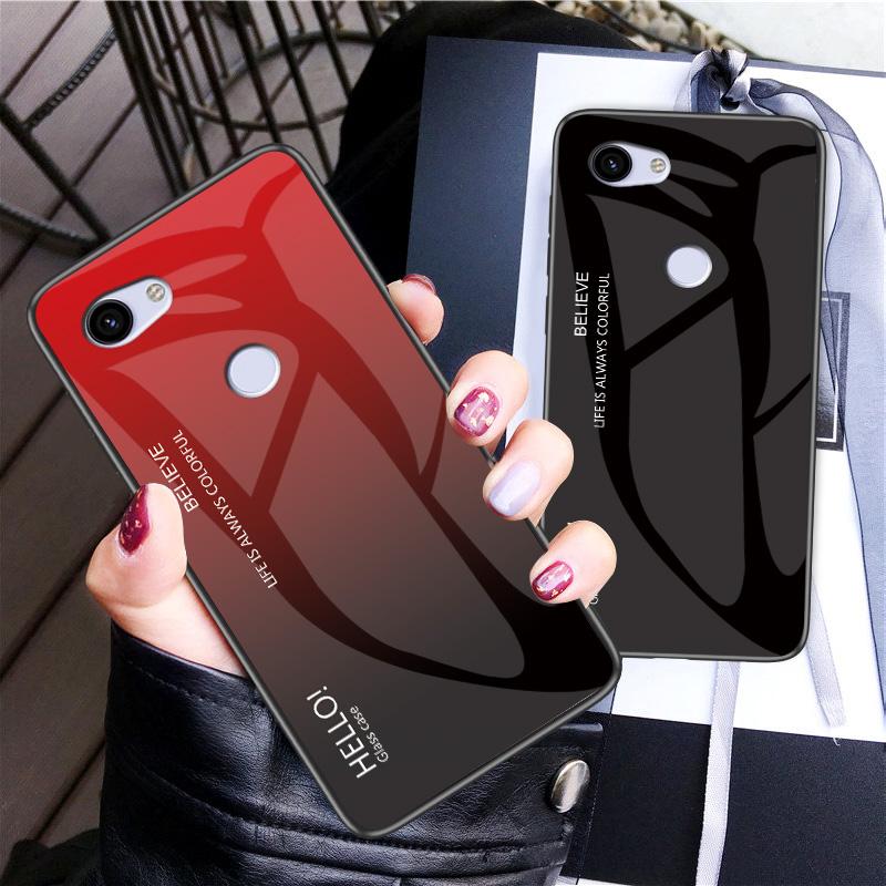 Pro Google Pixel 3A 3 XL Pouzdro Módní Pevné Tvrzené sklo Gradientní Ochranný Zadní kryt pouzdro Pro Google Pixel 2 XL Pixel3 3a