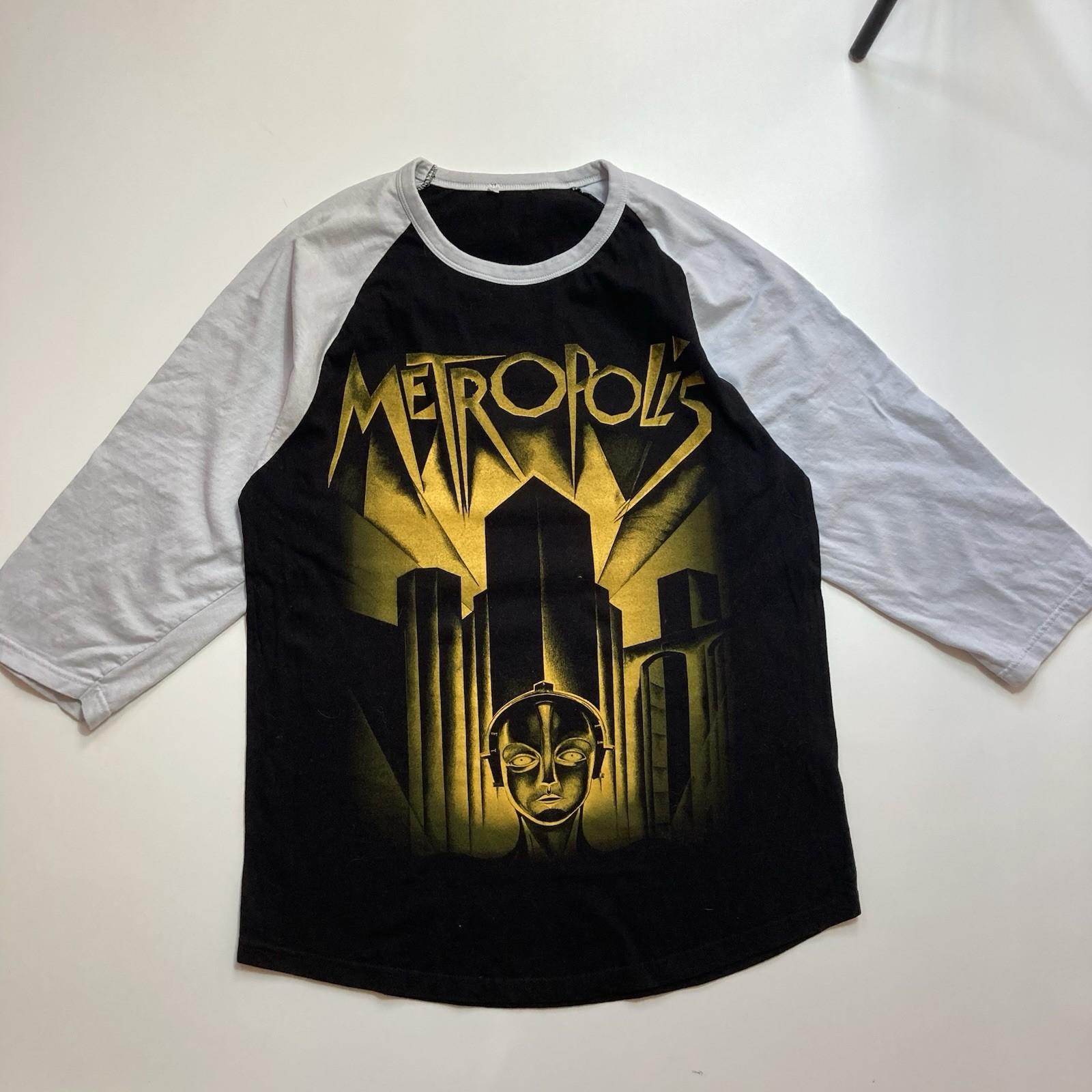 vintage metropolis sci fi steampunk futuristic city movie size large S