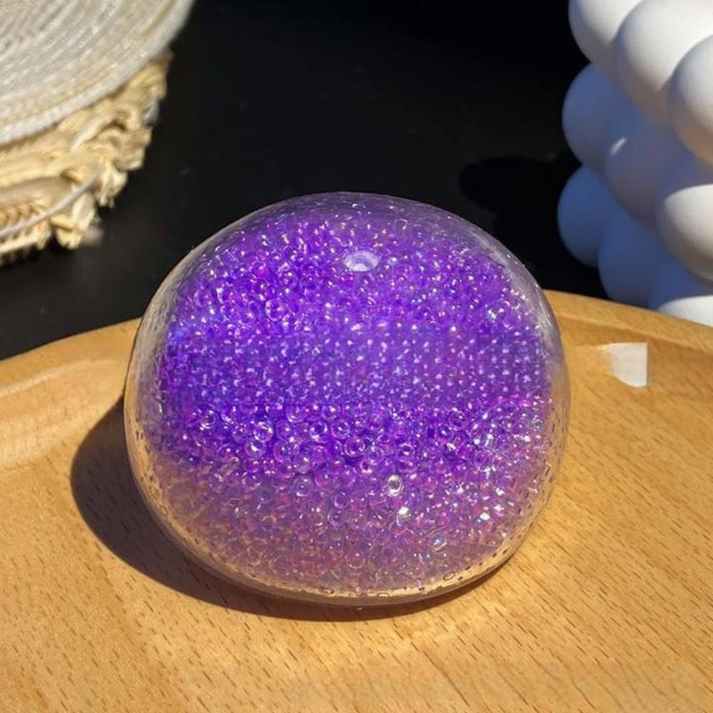 

Transparent Hand Made Ball Pinch Toy Simulation Slow Rebound Toy Funny TPR Crystal Ball Kid Gift фиолетовый