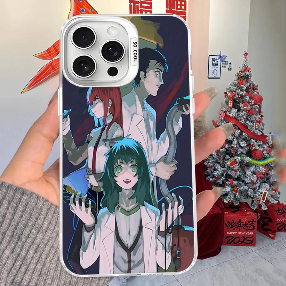 Anime Movie Steins Gate Phone Case For IPhone 16 15 14 13 12 11 Pro Max X XR XSMAX 8 7 Plus Matte Shockproof Back Cover