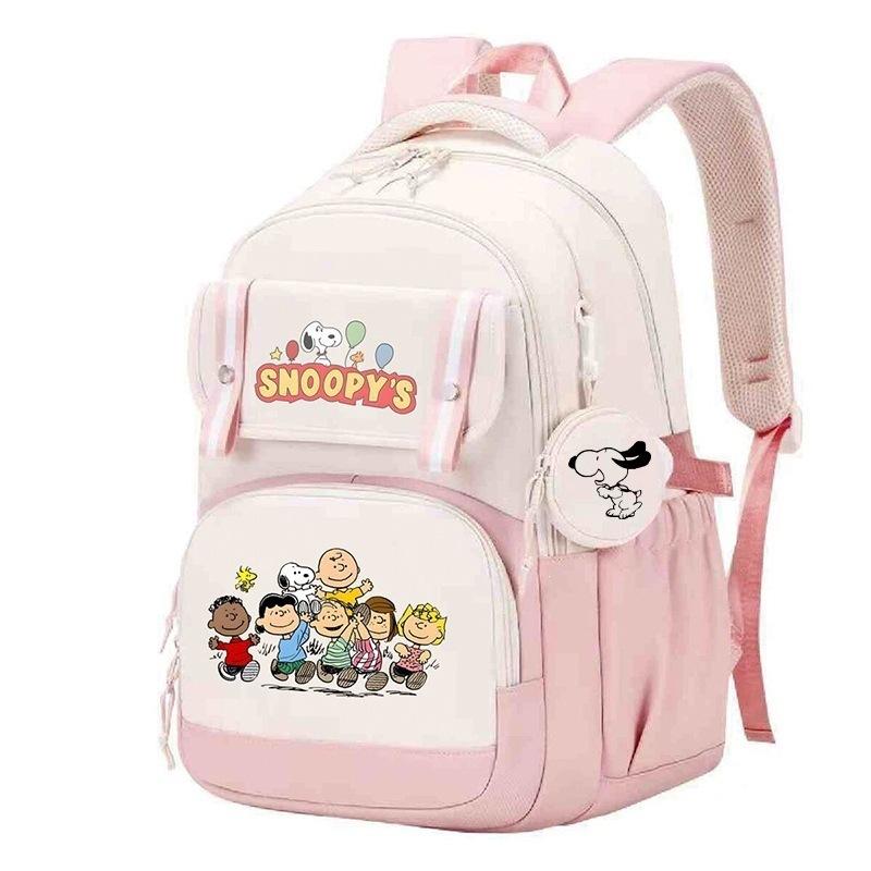 Large Capacity Schoolbag with Shoulder Strap; Student Three-piece Pencil Case Set