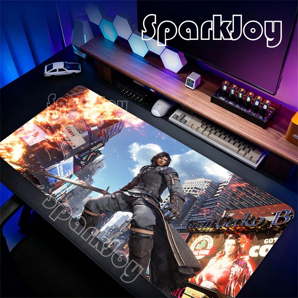 Fighting Game TTekken Mouse Pad Large Keyboard Gamer Mousepad Xxl NonSlip Rubber Gaming Mouse Mat Laptop Keyboard Mouse Carpet
