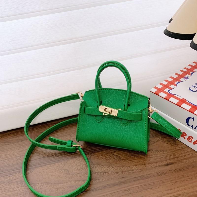 Children Pu Mini Kelly Bag With Breathable Fabric For Daily Use