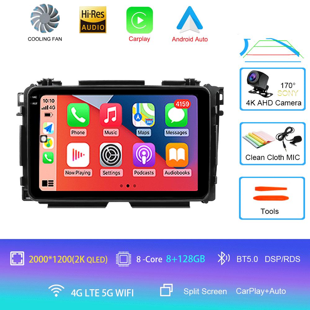 For Honda Vezel HR-V HRV HR V XRV 2012-2019 Car Radio Android 14 Carplay Multimedia Player Autoradio GPS Stereo 2din Head Unit