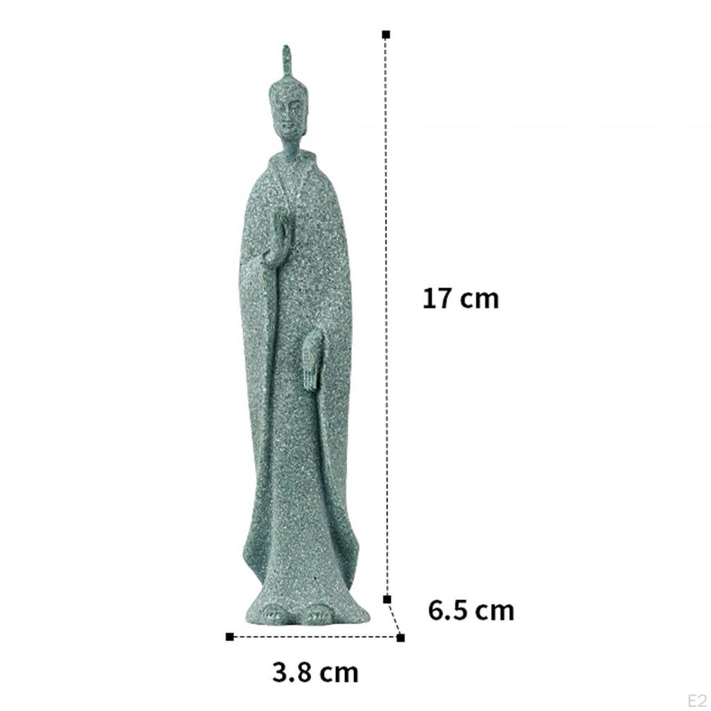 Aquarium Meditierender Buddha Harz Statue Skulptur Aquarium Figur Schreibtisch