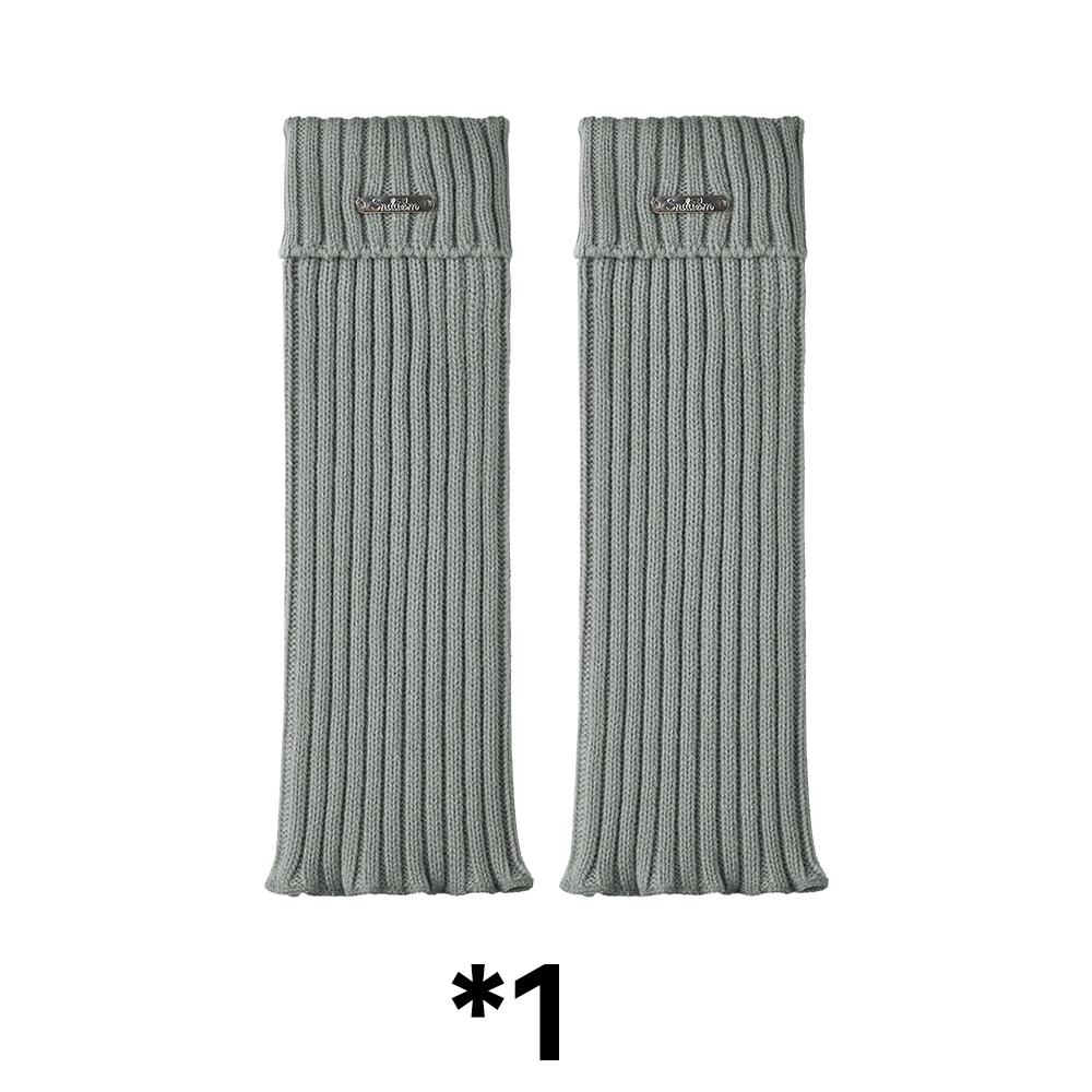 1/2 Paar Trendige Strick-Beinstulpen für Damen Y2K Punk Einfarbig Sockenstulpen Herbst Jk Lolita Beinstulpen Koreanischer Stil