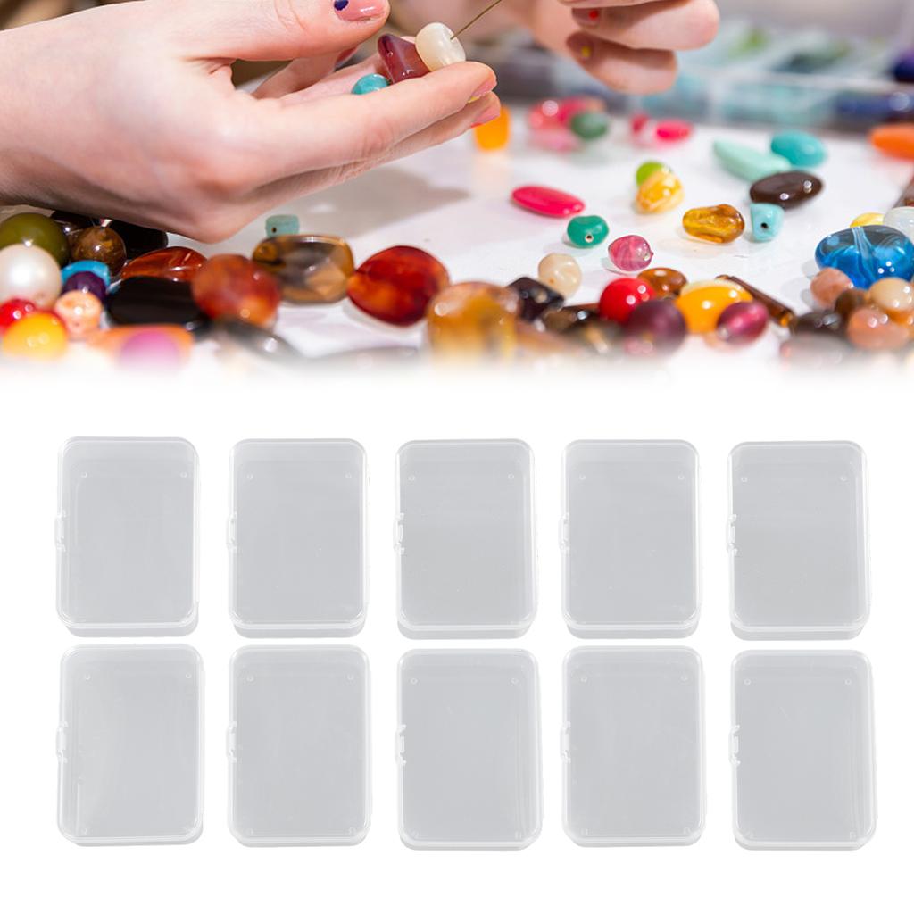Transparent Design Mini Plastic Storage Box Jewelry Bead Screw Organizer Container Case Easily Find What You Need