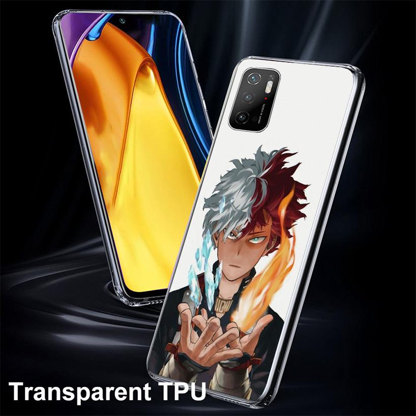 My Hero Todoroki Shoto Phone Case For Xiaomi Poco X7 X6 X5 Pro F7 Ultra Redmi 15C 15 13C 13 12C 12 10 10A 10C 9 9A 9C 9T Cover P