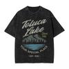 Moda Silent Hill Lavato Streetwear Vintage T-Shirt Film Horror Gioco Magliette Top Uomo Donna Cotone Harajuku Stampato