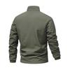 Men's Casual Stand Collar Jacket Lightweight Loose Fit Outerwear for Spring and Fall