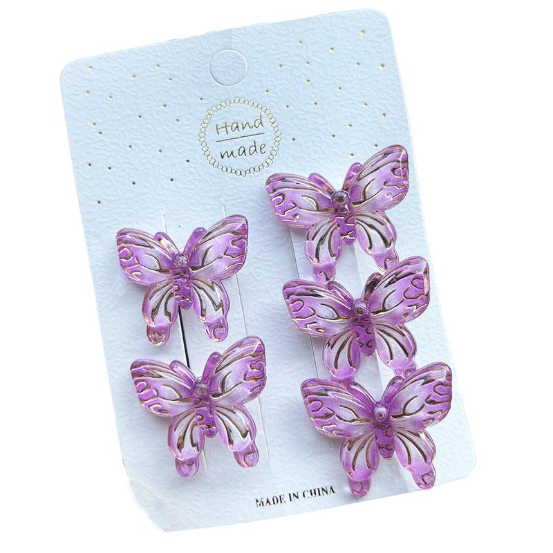 5PCS Sweet Stereoscopic Gradient Cute Baby Hairpins Kids Hair Clips Children Headwear Princess Barrette Girls Accessories