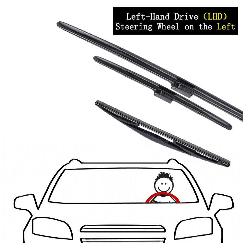 

Для Nissan Leaf ZE0 MK1 2011 ~ 2017 зимний передний и задний комплект щетки стеклоочистителя задняя часть щетки для чистки окон автомобильные аксессуары LHD