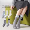 Soft Rabbit Fur Thick and Warm Winter and Autumn Socks, Children's Padded with Extra Fabric, Polka Dot and Bow Tie Style Mid-calf Socks for Women