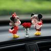 Cute Creative Car Interior Decoration Exquisite Mini Rose Vase Auto Center Console Decoration Ornaments Accessories Gifts