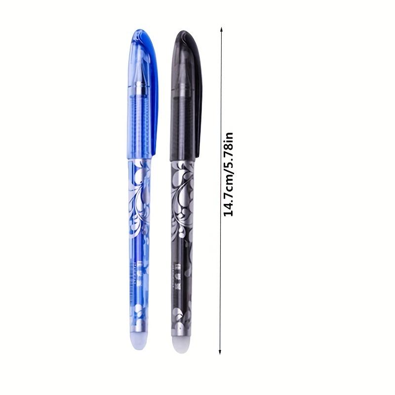 50pcs Erasable Gel Pens -0.5mm Point - Heat &Rub Resistant - Ideal for School & Office Use (30 Refills+3 Pens+2 Eraser)