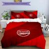 3pcs A-Arsenal3 Design Cover Set - HD Printed Bedding with 1 Cover and 2 Pillowcases - Perfect for Home and Dorm Decor