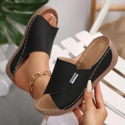 Fashion 2025 Summer New Fashion Women Slippers Open Toe Breathable Lightweight Shoes for Women Non-Slip Wedge Sandals Sandalias De Mujer