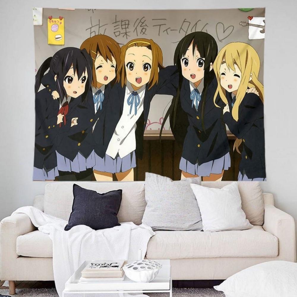 LightOn Girls background cloth twodimensional girl bedroom dormitory decoration homestay bedside atmosphere anime tapestry