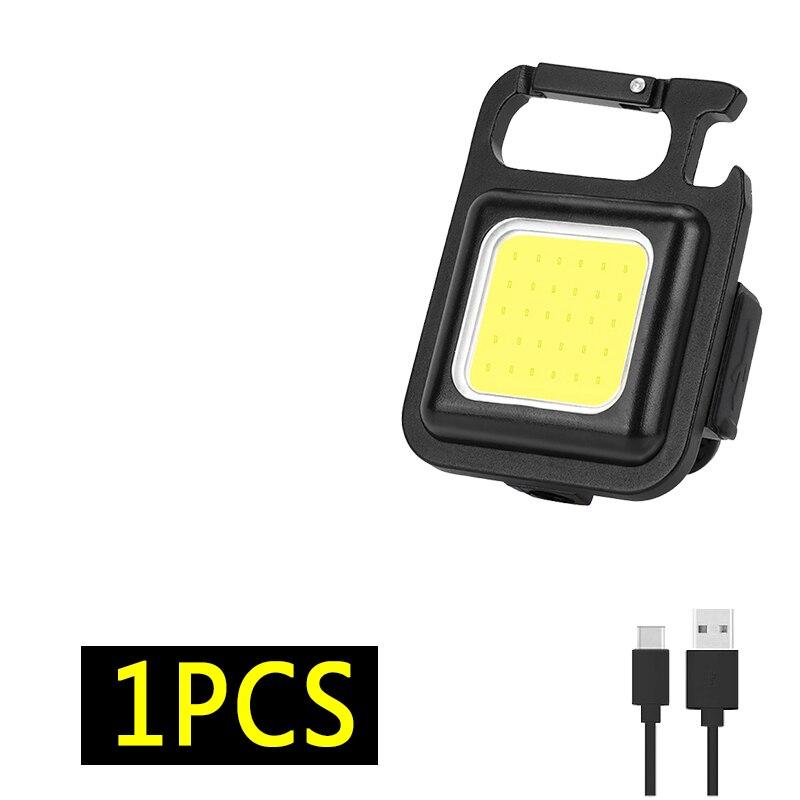 

Фонарь COB Multifuction портативный карманный фонарик рабочий фонарь для кемпинга рыбалки скалолазания светодиодный фонарь открывалка для бутылок, крючок 1pc чёрный