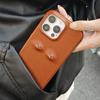 Premium Eye Design Genuine Leather Case For Iphone 16 Pro Max Case 15Pro 14 12 11 13 Exquisite Craftsman Retro Back Cover Fundas