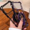 For Xiaomi 17 ProMax 15 T Pro 14T 13T PRO Transparent Plating Shockproof Magnetic Holder Case For Magsafe Gyro Stand Cover