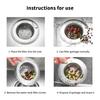 Stainless Steel Sink Filter Mesh Shower Floor Drain Hair Catcher Stopper Food Slag Drainer For Kitchen Bathroom Accessories
