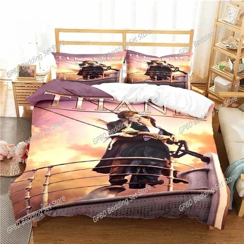 Movie Titanics Bedding Set For Bedroom Soft Modern Bedspreads Comefortable Kids Duvet Cover Quilt Cover And Pillowcase