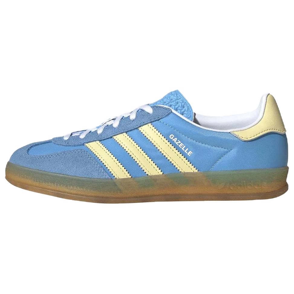 Gazelle Women s Adidas Originals Indoor  Blue Burst Yellow  IE2960 36