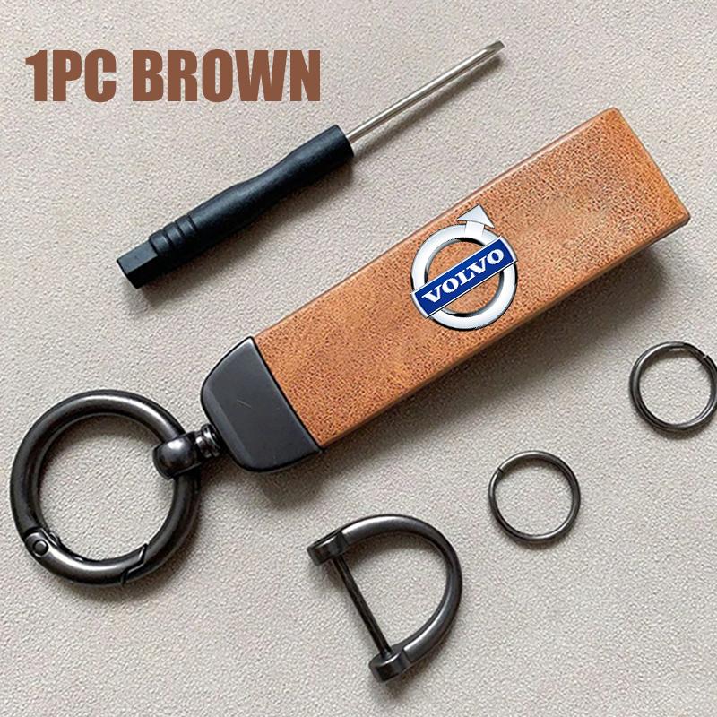 

Leather Rope Keychain Pendant Key Chain Holder Trinket Keyring For Volvo V40 V60 C30 C70 S60 S80 S90 XC40 XC60 XC70 XC90 T6