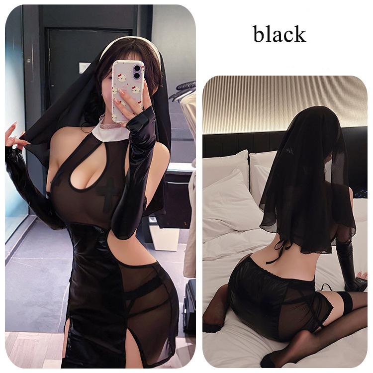 Hot Sexy Lingerie Exotic Women Cosplay Lolita Outfit Crotchless Underwear French Apron Maid Dress Uniform Erotic Costumes