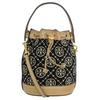 Tb T Monogram All Over Print Drawstring Chenille Fabric Bucket Bag Crossbody Tote Mini Women Bags 88780-889