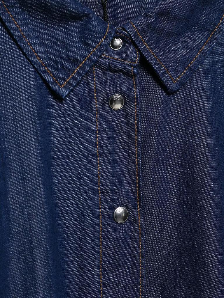 TAOP&ZA Spring Women's Denim Shirt & High Waist Wide Leg Pants Set