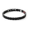 Cross Magnetic Bracelet for Women Rose Chain 6.5mm Wide Stainless Steel Female Benefit Health Energy Jewelry Waterproof