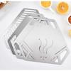 Windproof Triangle BBQ Grill Foldable Disassembly Stainless Steel Stove Portable Outdoor Camping Picnic Barbecue Cooking Tool