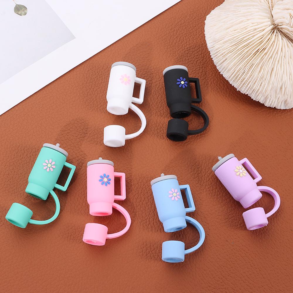Plugs Cover Splash Proof Straw Tips Drinking Dust Cap Cup Accessories Straw Cap Silicone Straw Plug