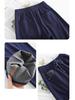 White Five Geese Polka Dot Jacquard Denim Wide-Leg Pants for Women - Autumn/Winter 2025