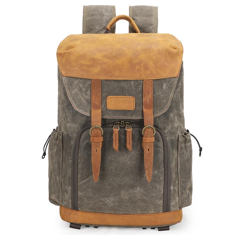 

Slr Camera Backpack Waterproof Canvas Bag Lens Bag Shoulder Camera Bag Multi-Function