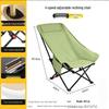 OIMG Padded Folding Camping Recliner Chair