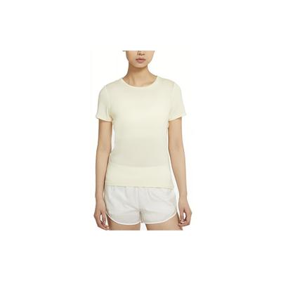 Logo Training Sports Crew Neck Short Sleeve T-Shirt Women Tops Yellow DJ8519-110