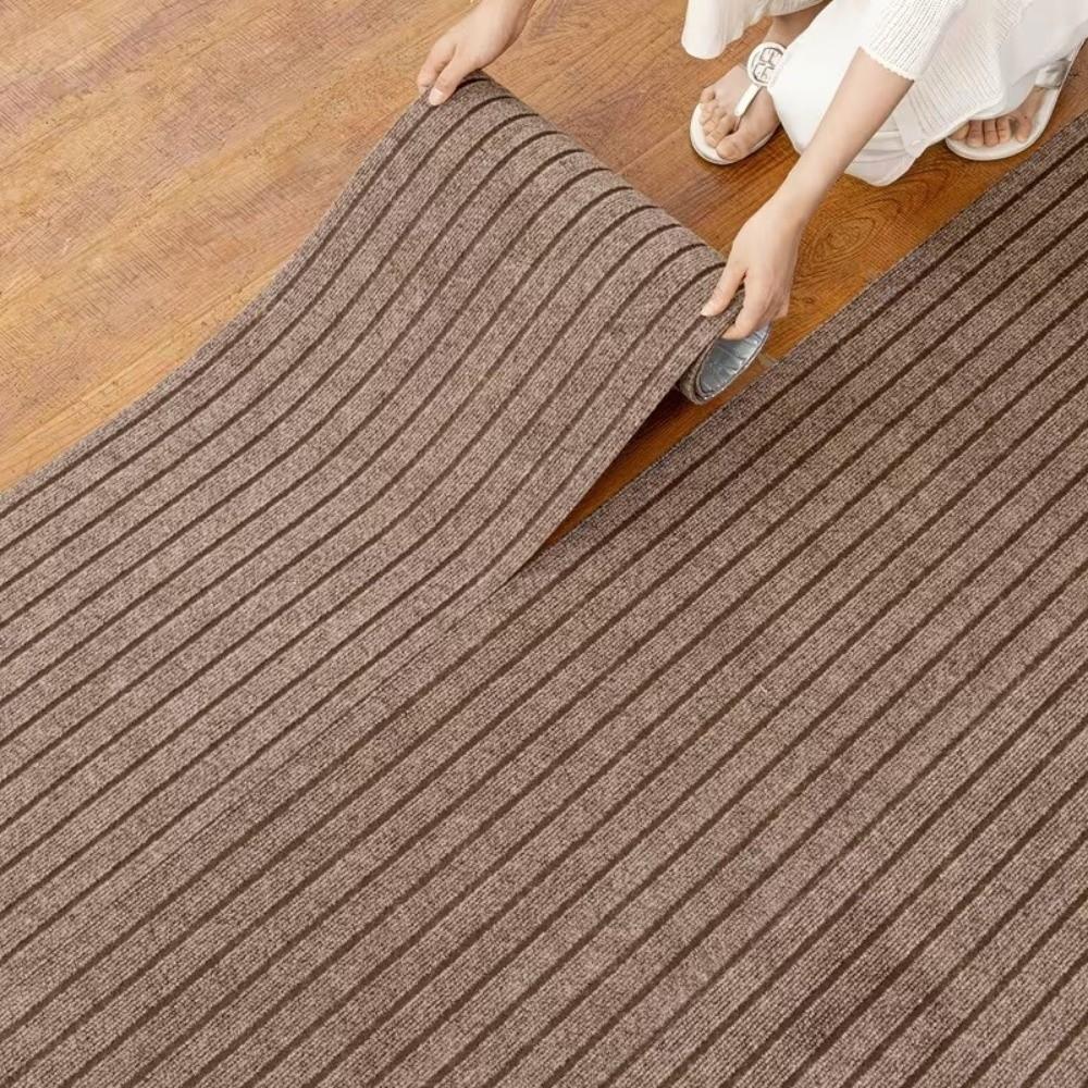 Non-slip Self-Adhesive Carpet Absorbent Cat Scratching Mat Striped Door Mat Stair