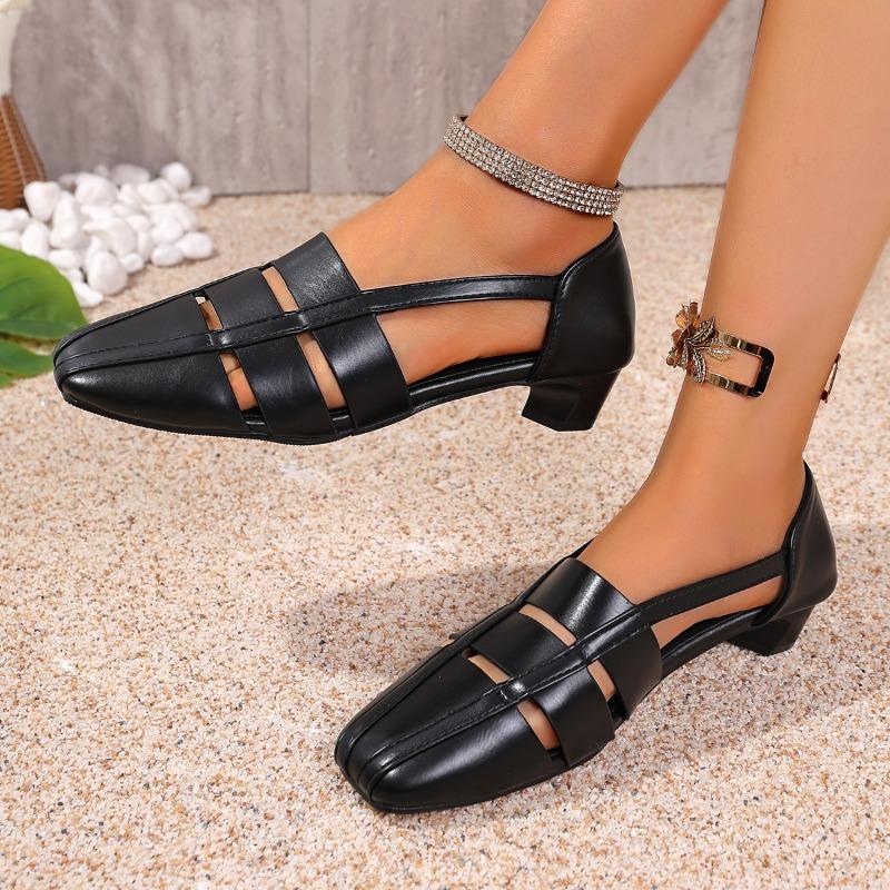 Fashion Designer Women's Sandals Elegant Heels Shoes Fashion Shallow 2025 Summer Dress Woman Shoes New Brand Trend Mujer De Sandalias