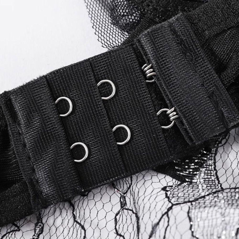 Deep V Women Underwear Open Crotch Lace Sling Nightwear Sweet Lace Bow Bodysuit Gifts