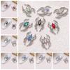 5pcs/set Nail Art Charms Spider Horse Eye Nail Decorations Halloween Spider Nail Rhinestones  Girls